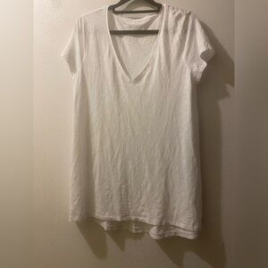 Lilly Pulitzer women’s size, small White V-neck shirt